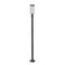 Z-Lite Leland Outdoor Post Mounted Fixture, 1-Light, 9 In.W x 91.75 In.H, Sand Black/Sand Blast 5005PHM-567P-BK-LED - alternate 5